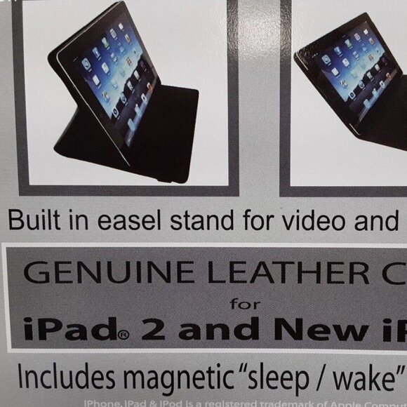 NWT Wilsons Black Leather iPad Case - Picture 4 of 5